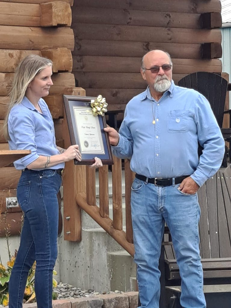 buddy retires at jackson county airport, millwood, west virginia