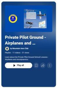 Private Pilot Ground School - Airplanes and Aerodynamics